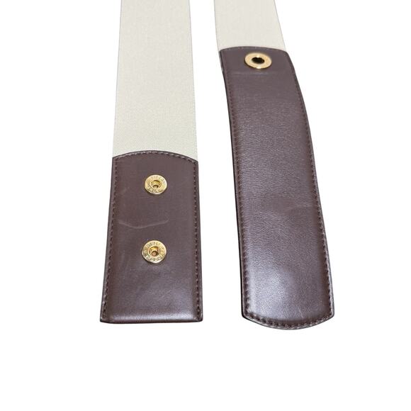 Loro Piana Women Stretch Leather Elastic Belt Brown Tan Italy Size S main image 11